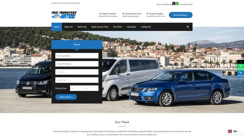 Prikaz web stranice Artusi
