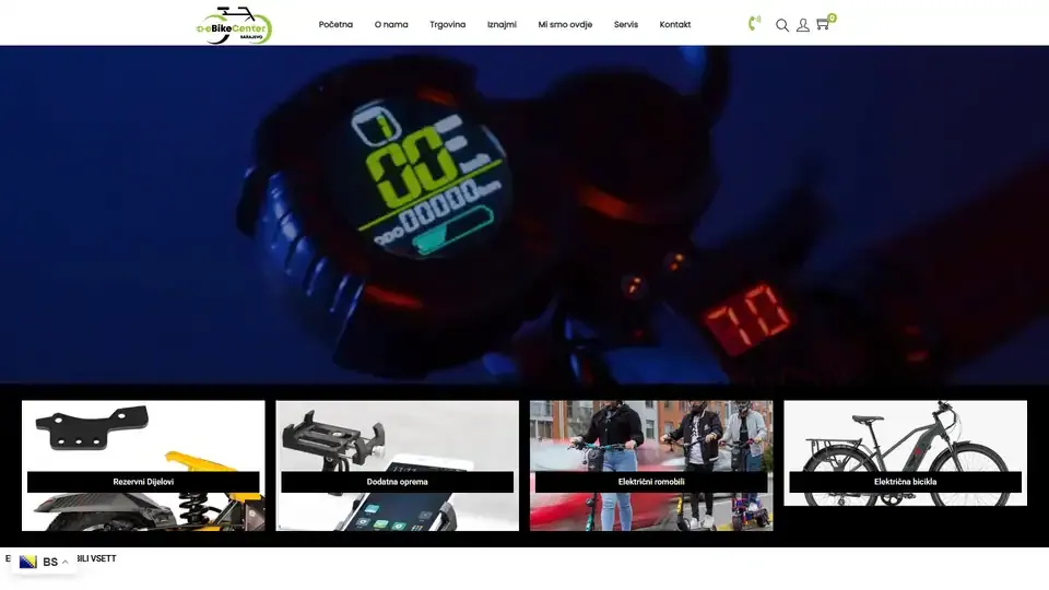 Prikaz web stranice eBike.ba — ebike.ba