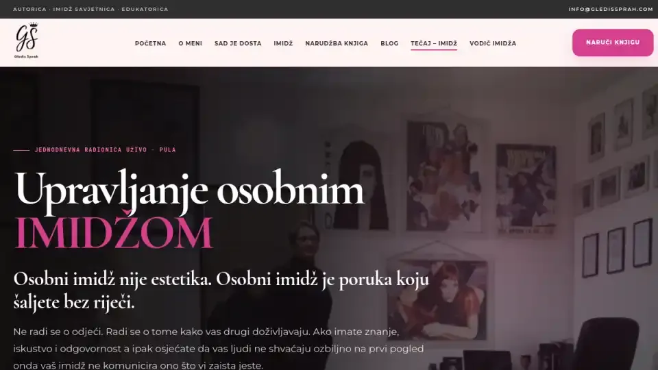 Prikaz web stranice Gledissprah — gledissprah.com
