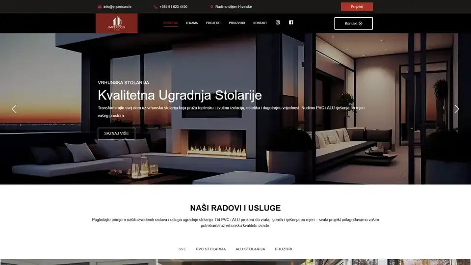 Prikaz web stranice Impericon — impericon.hr