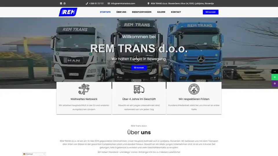 Prikaz web stranice Remtrans d.o.o. — remtransdoo.com
