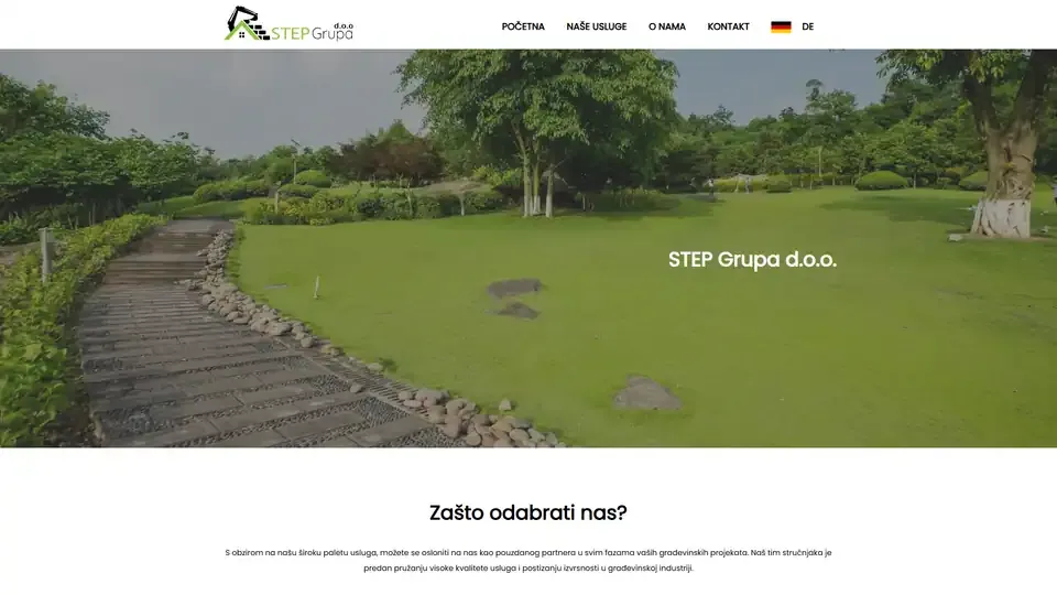 Prikaz web stranice Step Grupa — step-grupa.com