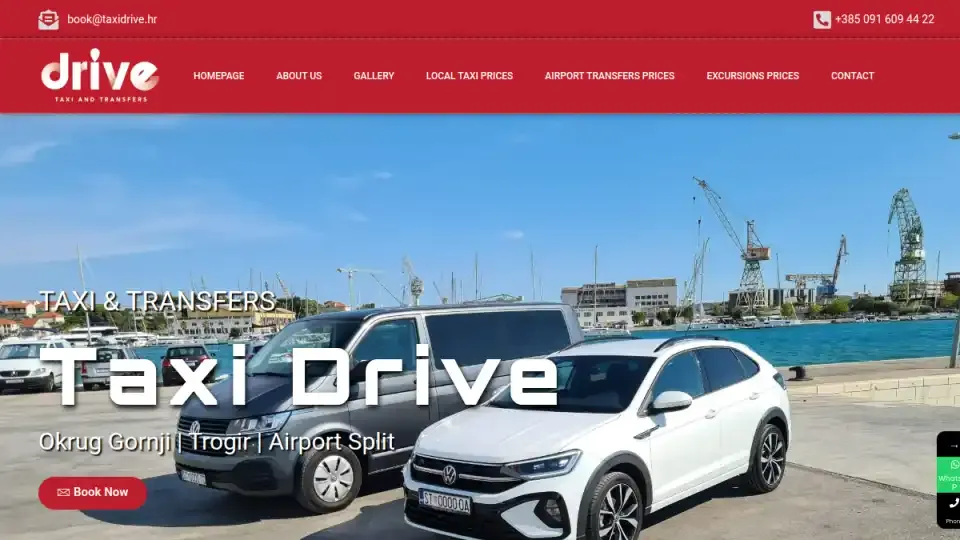 Prikaz web stranice Taxi Drive