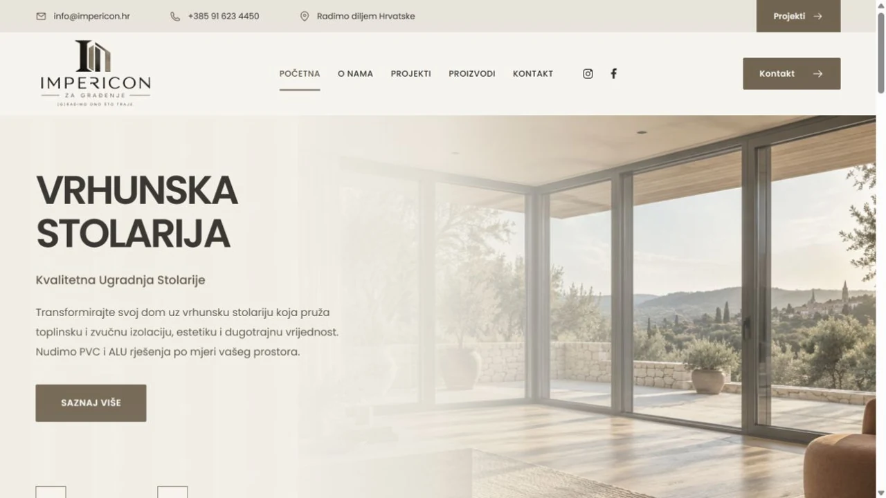 Prikaz web stranice Impericon — impericon.hr