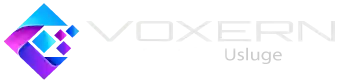 Voxern Digital logo u footeru