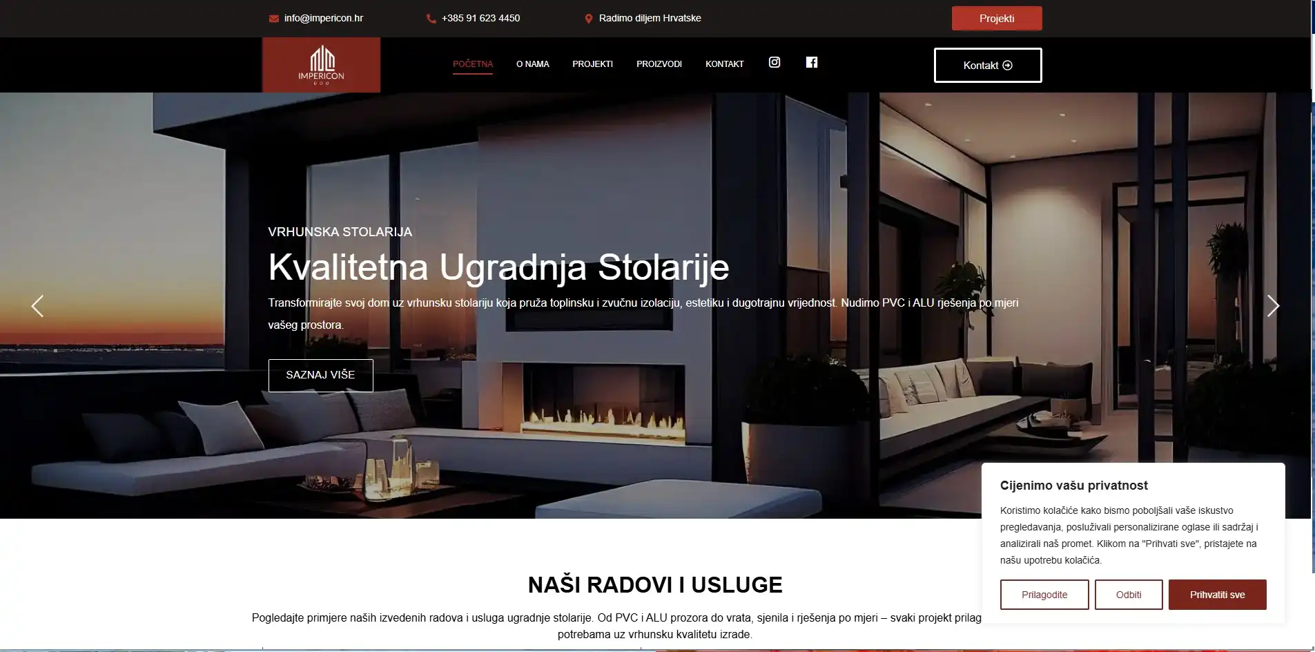 Primjer izrade web stranice Voxern – profesionalan online nastup