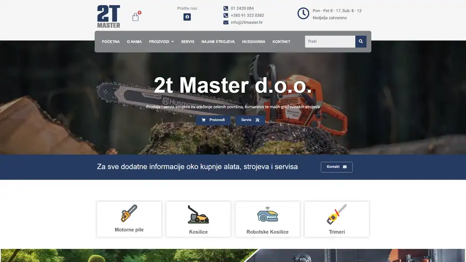 Screenshot websites 2tmaster – 2tmaster.hr