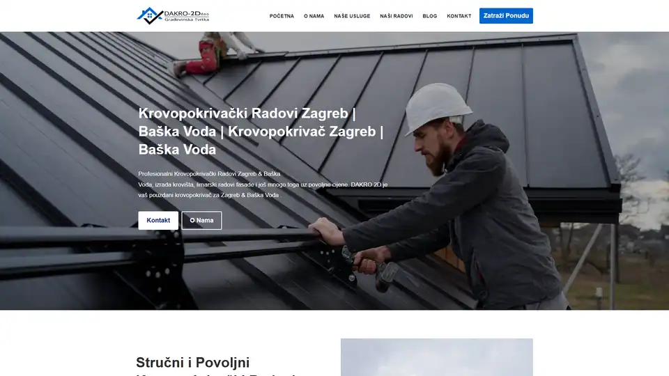 Screenshot websites Dakro 2d – dakro-2d.hr