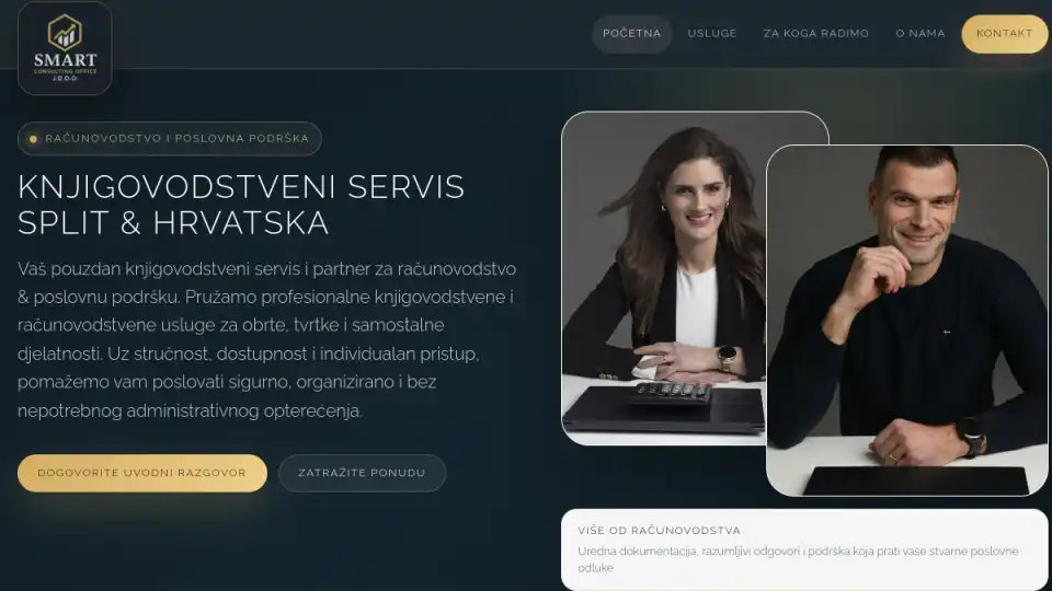 Screenshot web stranice Smart Consulting Office - smartconsultingoffice.hr