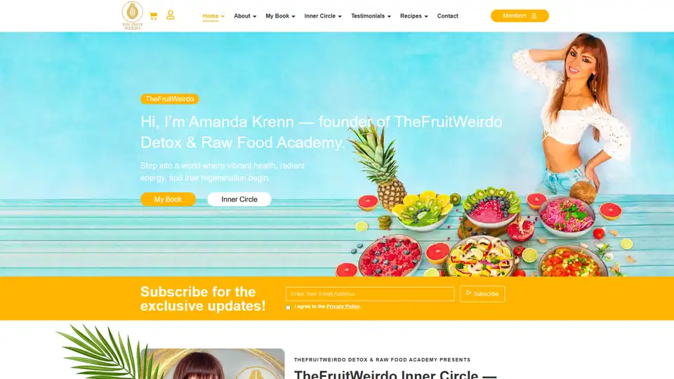 Screenshot websites Thefruitweirdo – thefruitweirdo.com