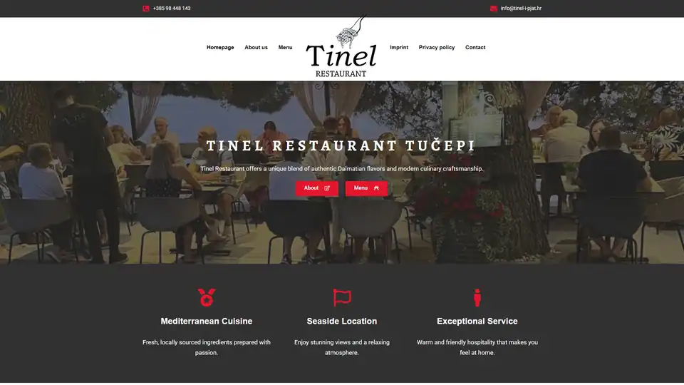 Screenshot websites Tinel And Pjat – tinel-i-pjat.hr